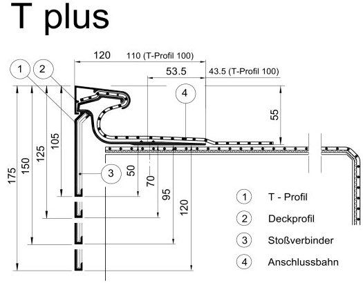 Alw. T-Plus Alu-Aussenecke - 100 mm (200x200 mm)