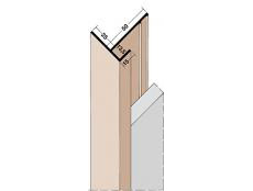 PVC-Anschluss-Profil 3560 - 13,5 mm rot 2,5 m mit SKÜ