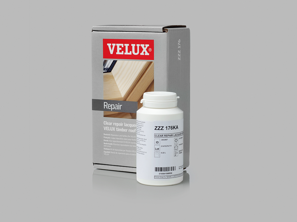 Velux Reparatur-Lack klar ZZZ - 176KH für Holz-Fenster