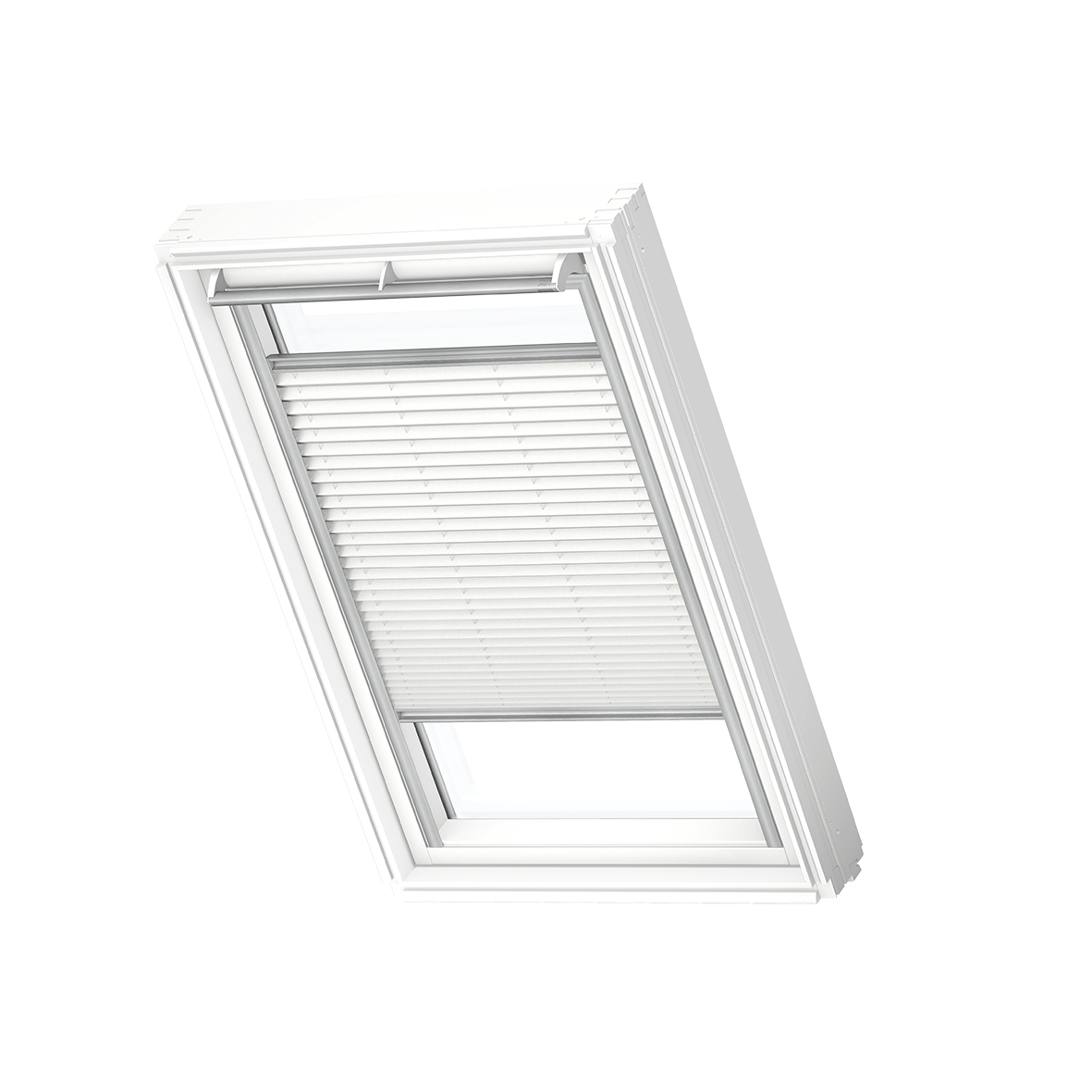 Velux Plissee manuell FHL - Y87 1016S Uni Weiß