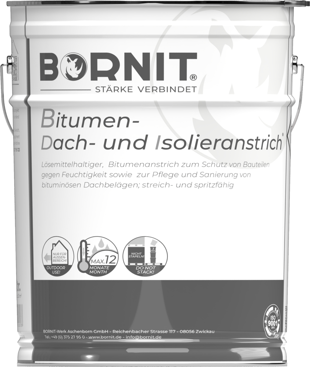 Bitumen-Dachanstrich - 10 Ltr. schwarz