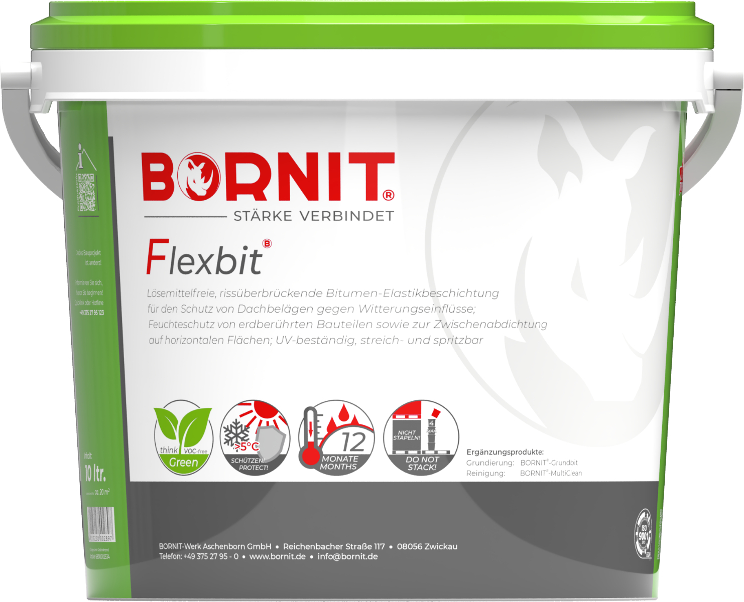 Bornit Flexbit  10 kg/Geb. - Bitumen-Latex-Beschichtung